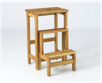 STEP oak stool